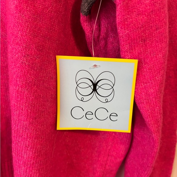 CeCe Pink and Gray SKI Sweater - Picture 4 of 5